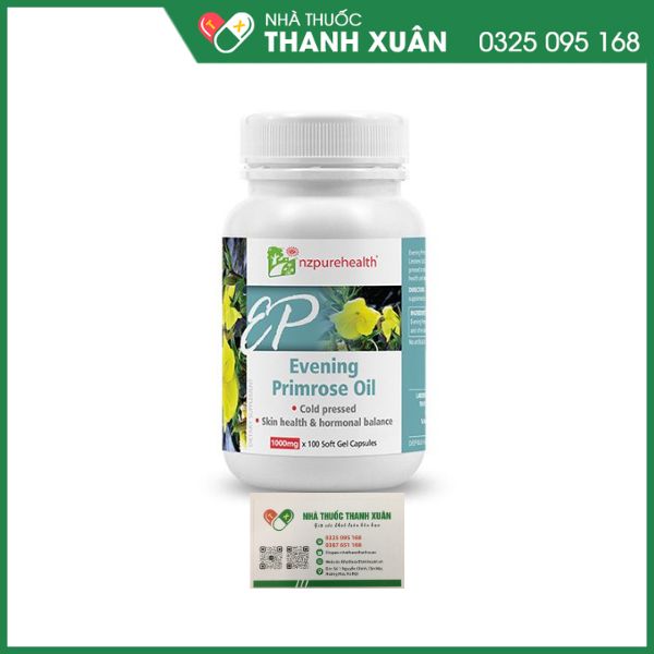 Viên nang Evening Primrose Oil-NzPureHealth - Giúp đẹp da, mượt tóc, cân bằng nội tiết